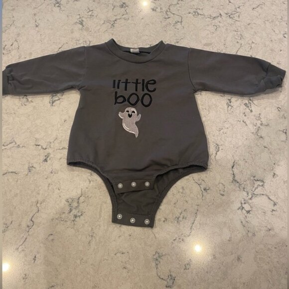 Little Boo Onesie For Baby HalloweenChinese Size 80=US 12-18 months - Picture 1 of 5